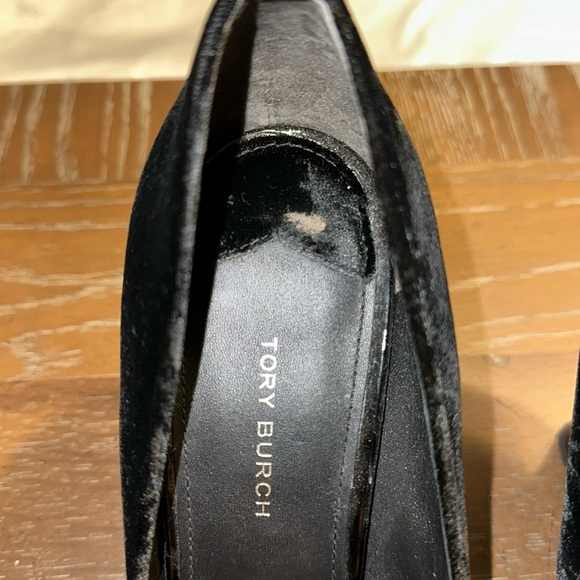 Black Velvet Tory Burch Heels - Picture 9 of 10
